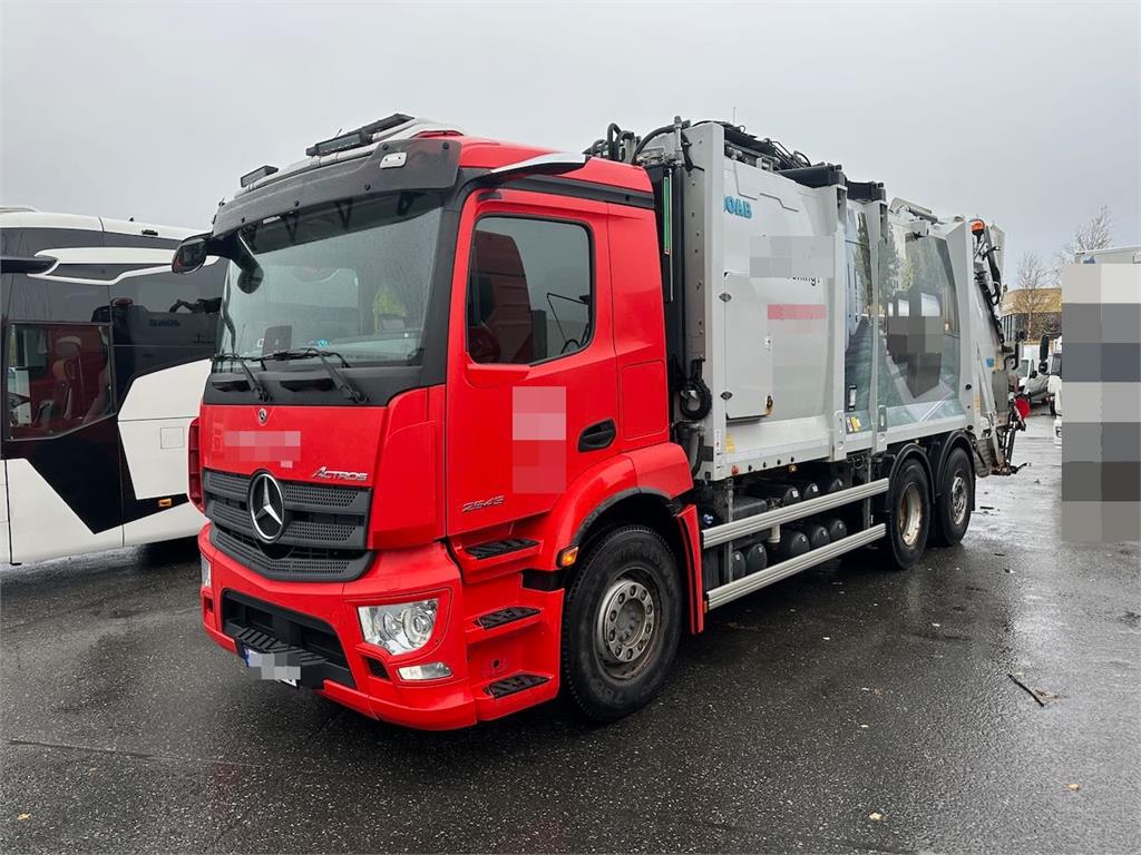 Mercedes-Benz Actros 2543 6x2 1-chamber compactor truck w/ Joab 2021 21583 Actros 2543 6x2 1-chamber compactor w/ Joab 202...