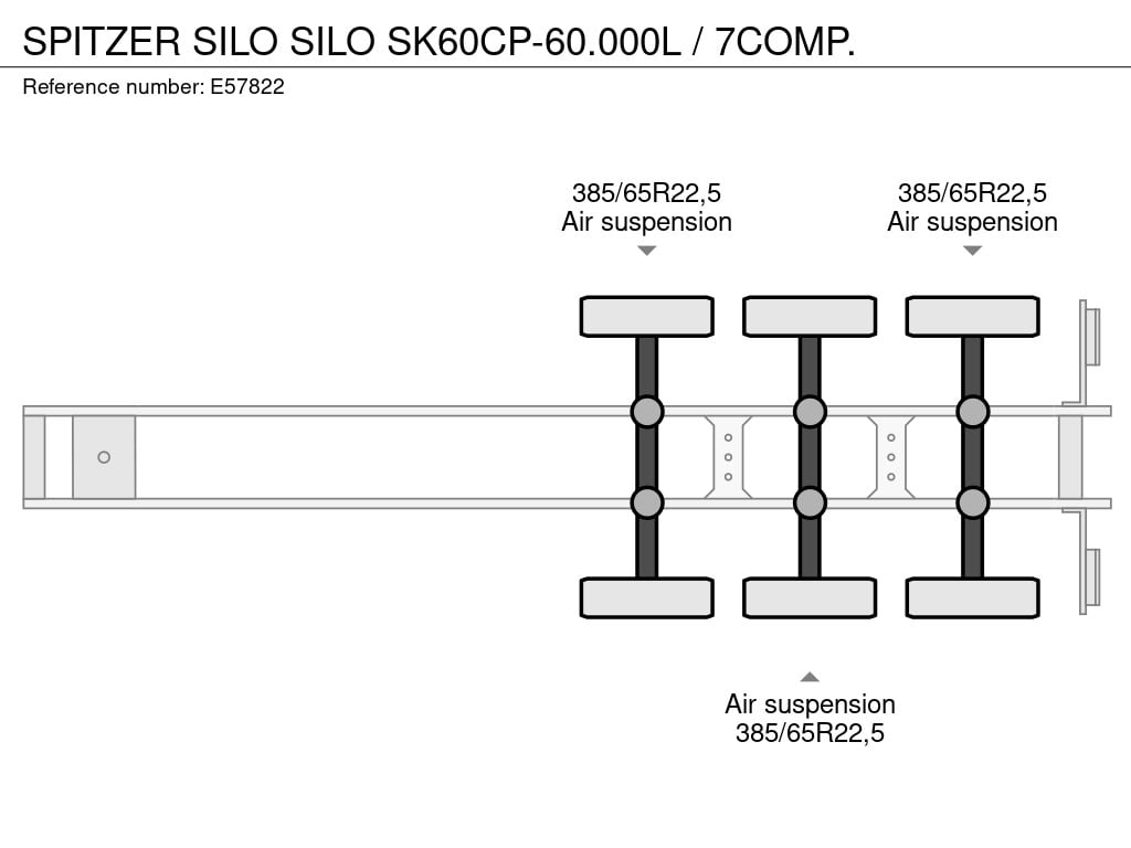 SPITZER SILO SILO SK60CP-60.000L / 7COMP. 2003 E57822 Spitzer Silo SILO SK60CP-60.000L / 7COMP. 2003 1 image 14