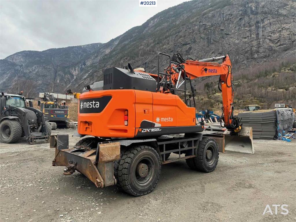 Doosan DX165W-5 wheeled machine w/ K80 hitch with electri 2018 20213 DX165W-5 wheeled machine w/ K80 hitch with electri 20...