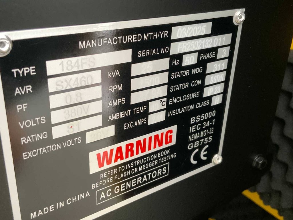 Generator RTE 7423 Diesel 2025 25 KVA 2025 New 2025 RTE 7423 2025 0 Generators image 3