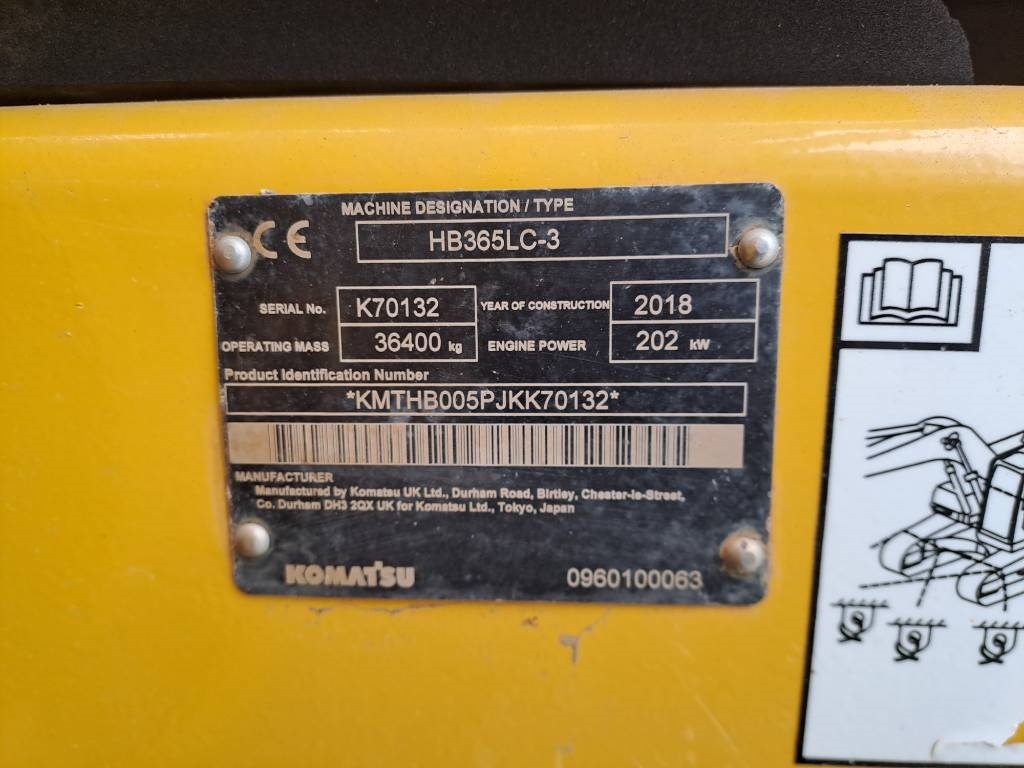 Komatsu HB 365 LC-3 Hybrid 2018 ATR-2067 HB 365 LC-3 Hybrid 2018 1 Crawler Excavators image 11
