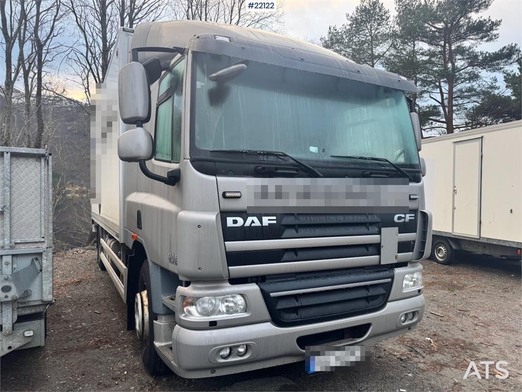 DAF CF75.310 4x2 box truck with full side opening. Onl 2012 22122 DAF CF75.310 4x2 box truck with full side opening. Onl 2...