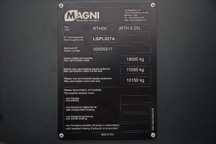 Magni RTH 6.25 Valid inspection, *Guarantee! 6t Cap. 25m 2022 MAGNI - RTH 6.25 - 61007 MAGNI RTH 6.25 Valid inspection, *G...