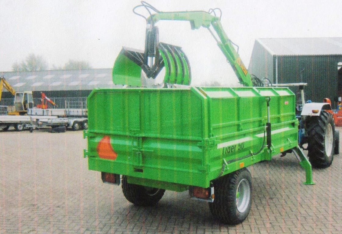 Kipper met opbouwkraan NN0249 Kipper met opbouwkraan 0 Dump trailers image 5