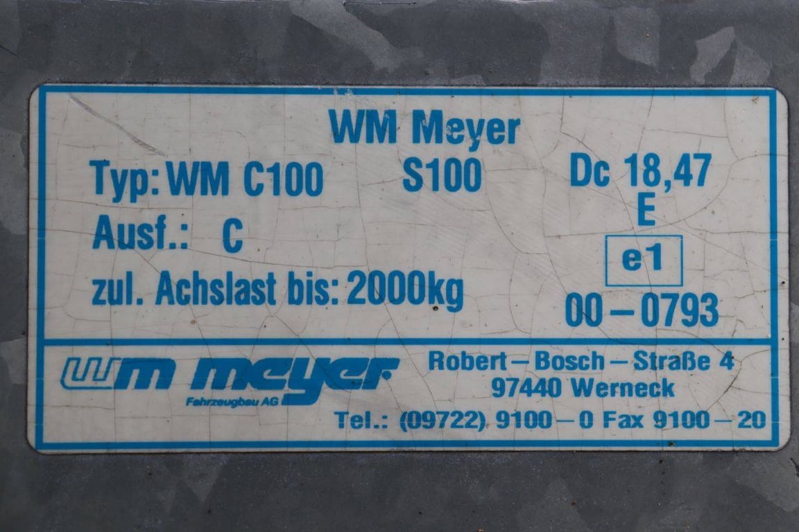 Closed trailer WM Meyer WM C100 2013 2013 WM WM C100 2013 1 image 15