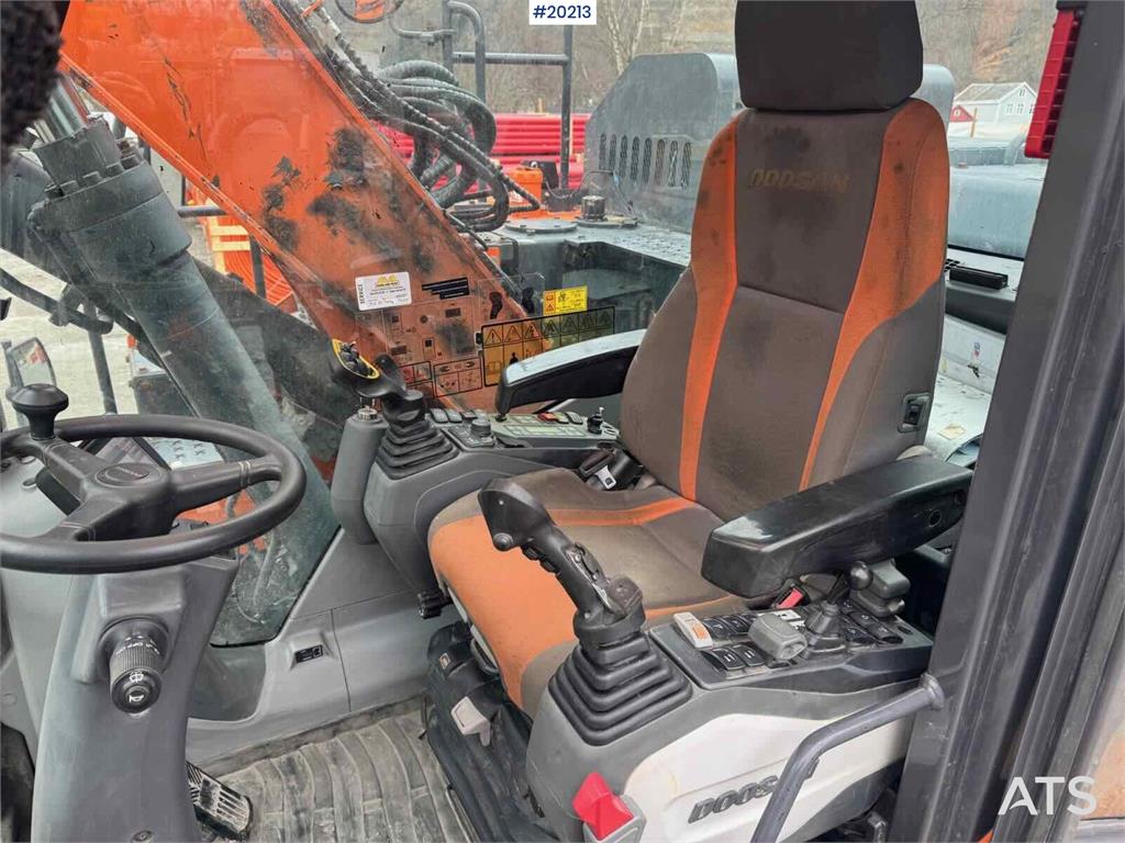 Doosan DX165W-5 wheeled machine w/ K80 hitch with electri 2018 20213 DX165W-5 wheeled machine w/ K80 hitch with electri 20...