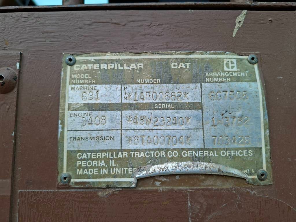 CAT 631E II (3 pieces available) 1987 ATR-2144 631E II (3 pieces available) 1987 1 image 9