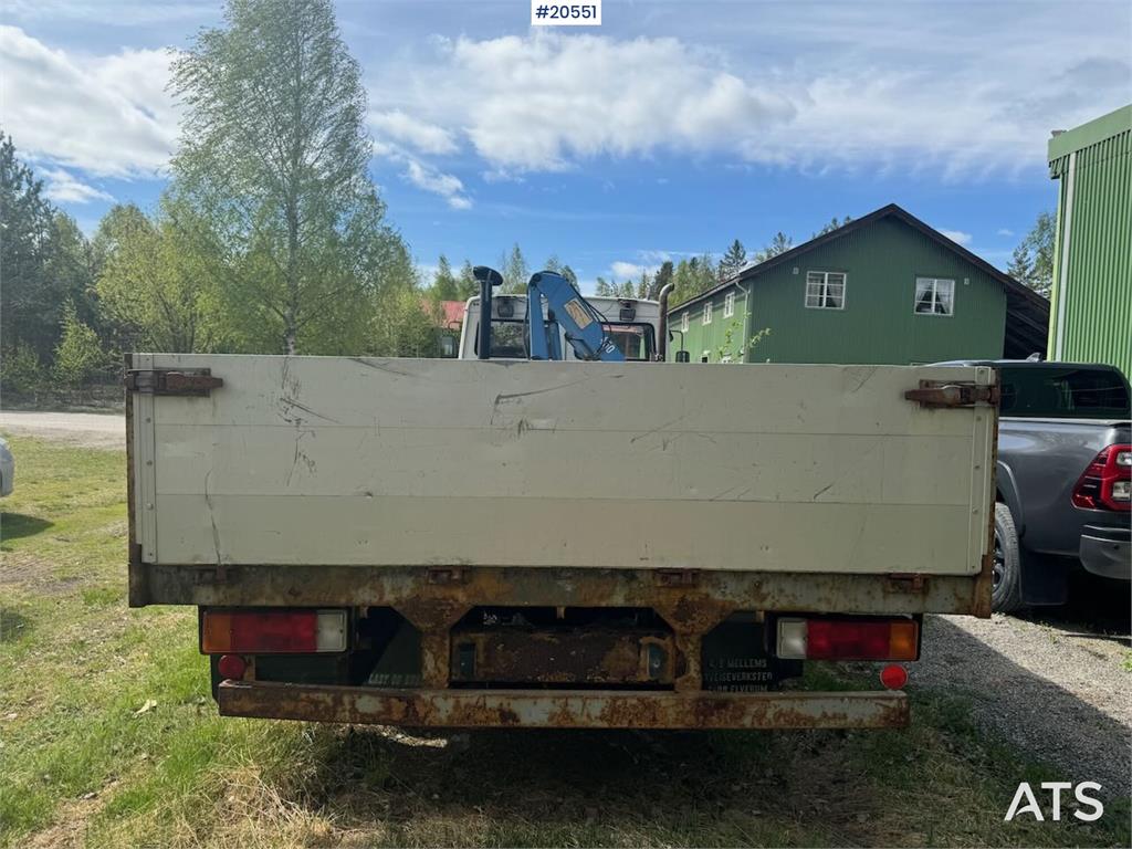 Volvo FL4 Flatbed Truck with HMF Crane – Sold as a Repai 1987 20551 FL4 Flatbed Truck with HMF Crane – Sold as a Repai 198...