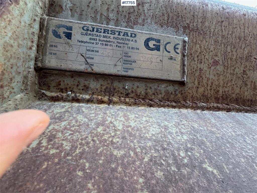Gjerstad Wheel loader bucket. 1998 17755 Gjerstad Wheel loader bucket. 1998 1 image 6