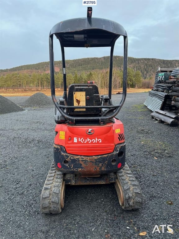 Kubota U17-3a Mini Excavator with 4 Buckets, Ripper, and 2015 21795 U17-3a Mini Excavator with 4 Buckets, Ripper, and 2015...