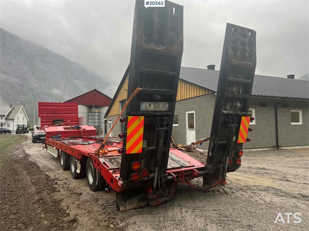 Damm SE-51M 3 axle Machine trailer w/ hydraulic driving 2009 20343 Damm SE-51M 3 axle Machine trailer w/ hydraulic driving...