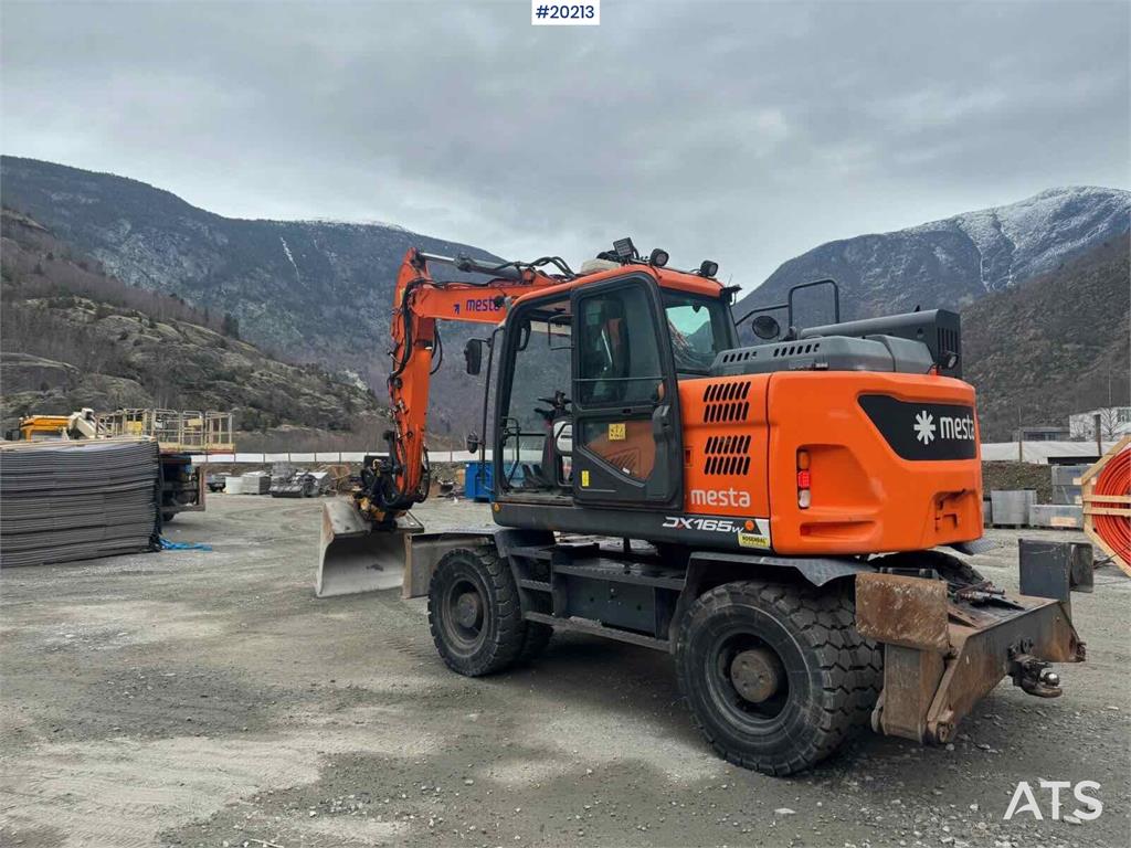 Doosan DX165W-5 wheeled machine w/ K80 hitch with electri 2018 20213 DX165W-5 wheeled machine w/ K80 hitch with electri 20...