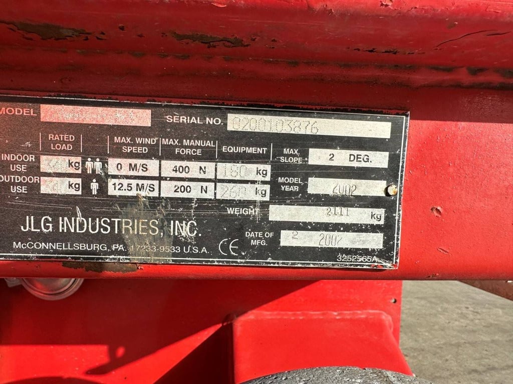 Scissor lift JLG 2646 Electric 7.92m 2002 2002 2646 2002 1 Scissor Lifts image 15