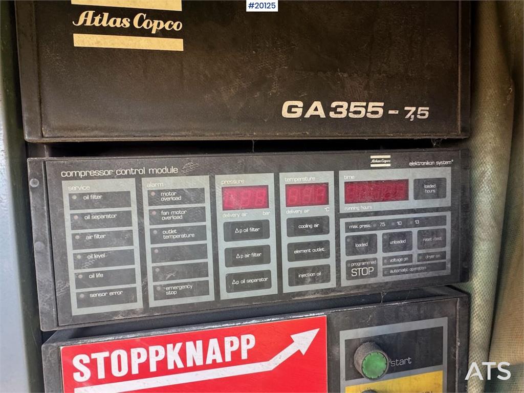 Atlas Copco GA 355 screw compressor 1986 20125 GA 355 screw compressor 1986 1 Compressors image 6