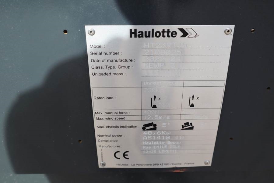 Haulotte HT23RTJ O Valid Inspection, *Guarantee! Diesel, 4x 2022 HAULOTTE - HT23RTJ O - 61169 HT23RTJ O Valid Inspection, ...