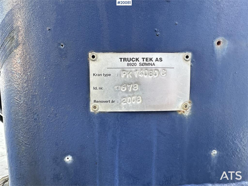 Palfinger PK 14080 C crane w/ hydraulic pump 2008 20081 PK 14080 C crane w/ hydraulic pump 2008 1 image 12