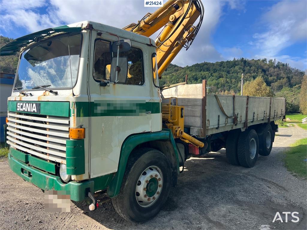 Scania LB 81 6x2 Crane truck w/ 10t/m crane and tipper Re 1978 21424 LB 81 6x2 Crane truck w/ 10t/m crane and tipper Re 19...