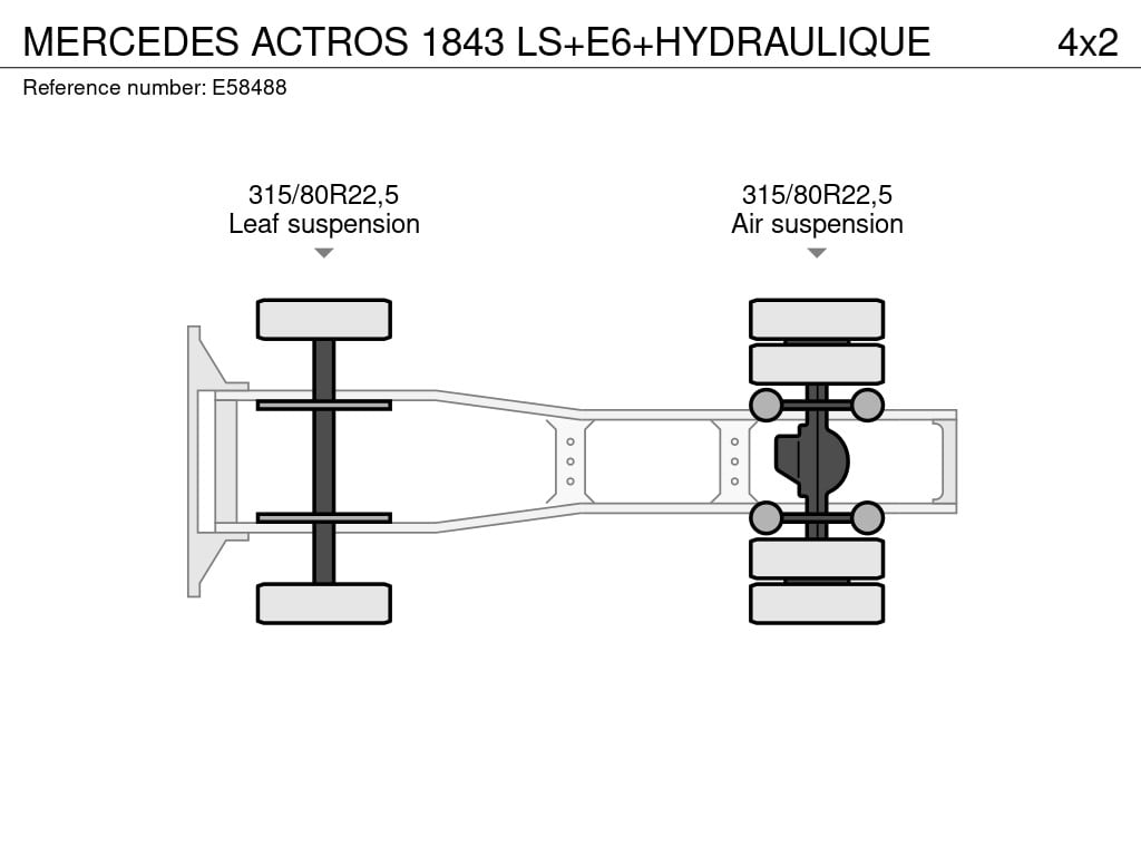MERCEDES ACTROS 1843 LS+E6+HYDRAULIQUE 2014 E58488 ACTROS 1843 LS+E6+HYDRAULIQUE 2014 1 image 10