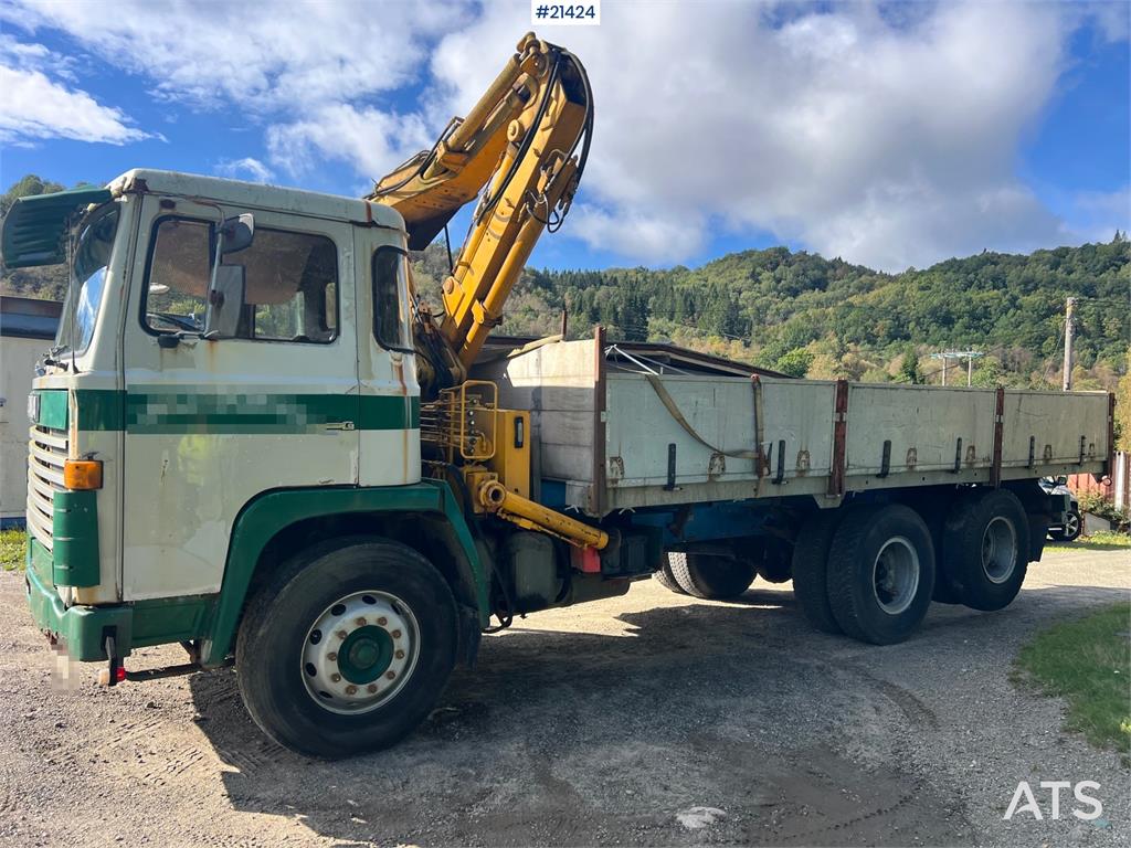 Scania LB 81 6x2 Crane truck w/ 10t/m crane and tipper Re 1978 21424 LB 81 6x2 Crane truck w/ 10t/m crane and tipper Re 19...