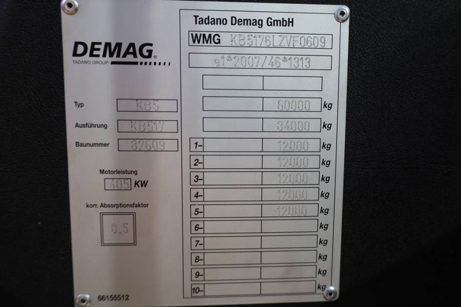 Demag AC220-5 Dutch Registration, 10x6x10, 220t Capacity 2020 DEMAG - AC220-5 - 60486 AC220-5 Dutch Registration, 10x6x10,...