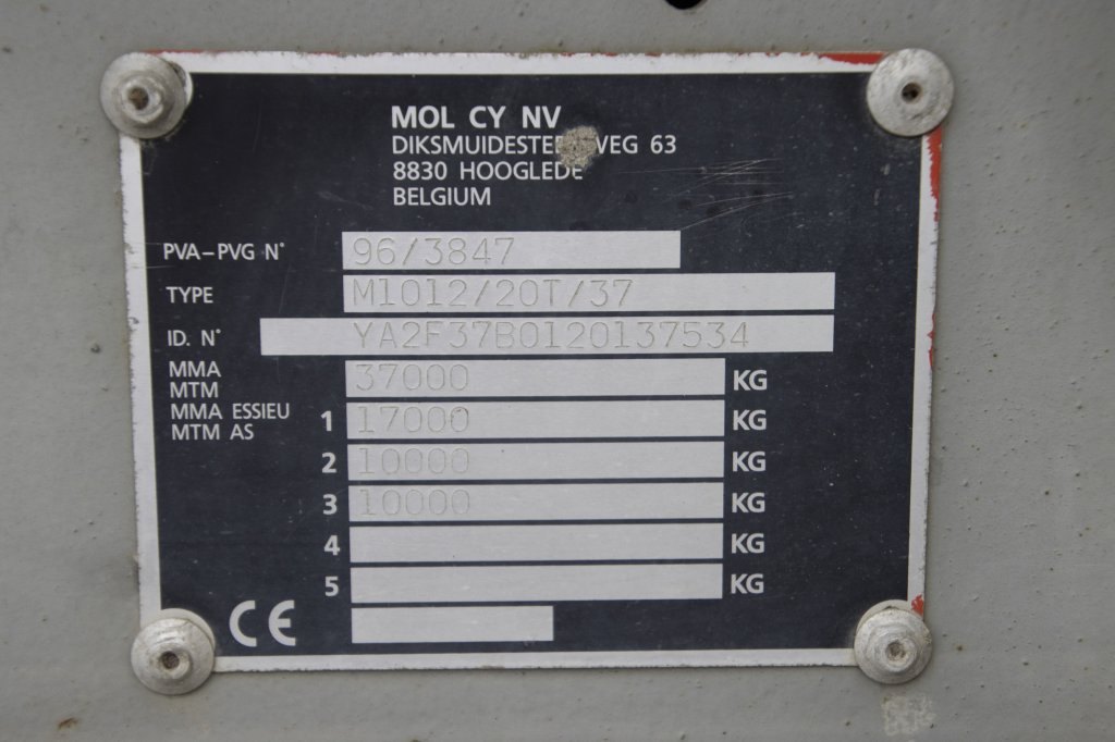 MOL BETON MIXER/MALAXEUR/MISCHER 12M3+MOTOR/MOTEUR 2000 E56868 MOL BETON MIXER/MALAXEUR/MISCHER 12M3+MOTOR/MOTEUR 2000 1 i...