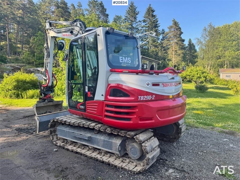 Takeuchi TB290-2 Crawler Excavator w/ Rototilt, 3 Buckets a 2023 20834 TB290-2 Crawler Excavator w/ Rototilt, 3 Buckets a ...