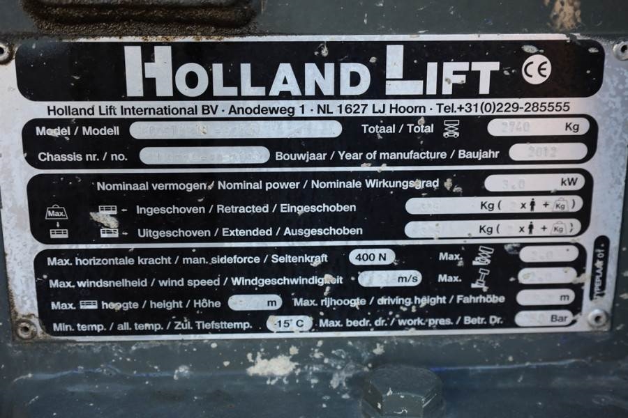 Holland Lift Ecostar HL-9714 Electric, 12m Working Height, 325k 2012 HOLLAND LIFT - Ecostar HL-9714 - 63529 Holland lift E...