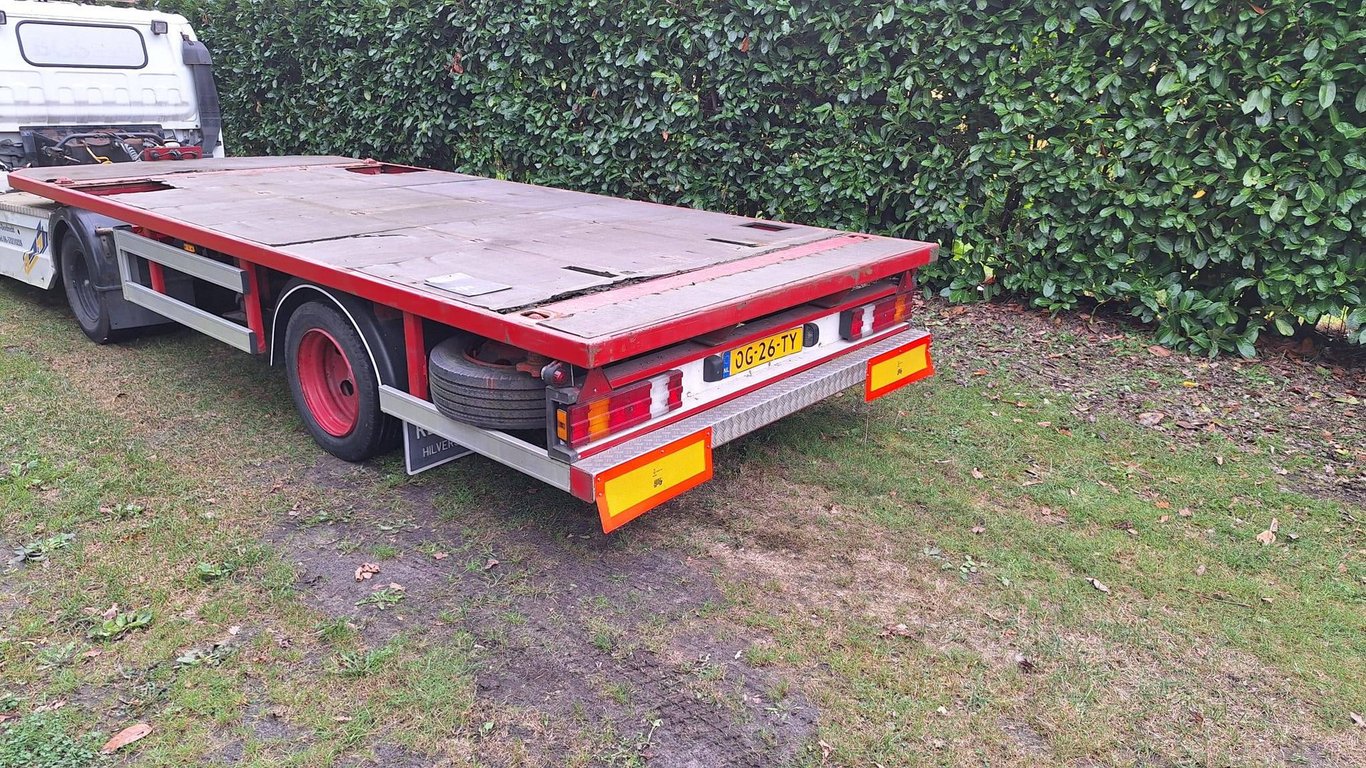 Flatbed Trailer Hoekstra BE OPL 6T-L 3930kg 2001 2001 HOEKSTRA BE OPL 6T-L 2001 1 image 2