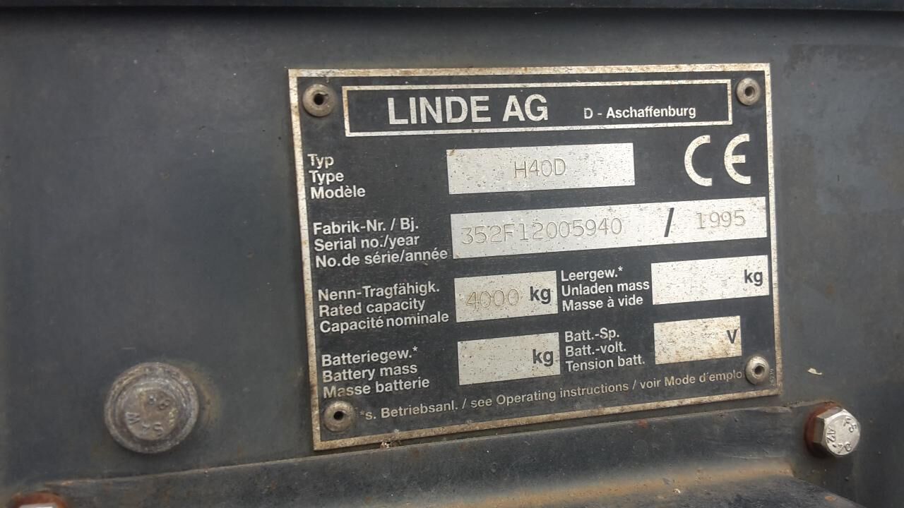 Linde heftruck 1995 5259 heftruck 1995 1 Forklift image 6
