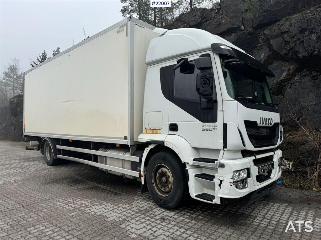 Iveco Stralis 360 4x2 box truck with full side opening. 2015 22007 Stralis 360 4x2 box truck with full side opening. 2015 ...