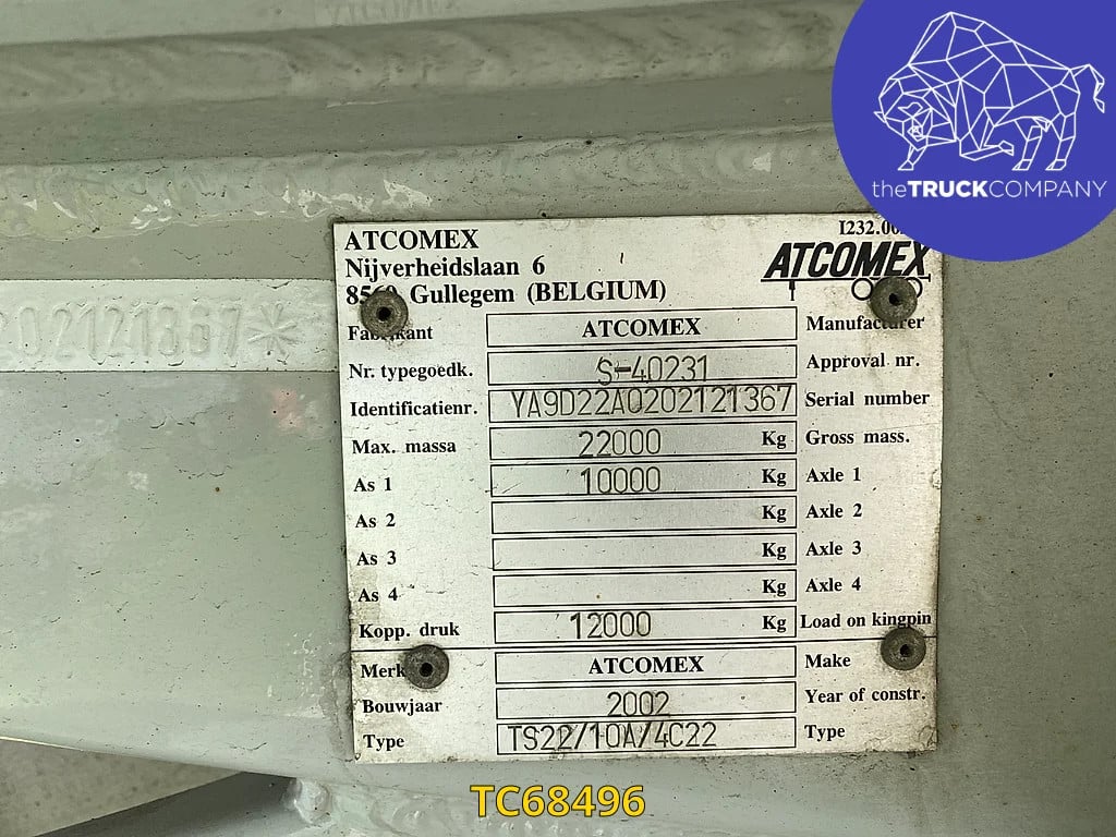 Atcomex Tank 2002 TC68496 Atcomex 2002 1 image 9