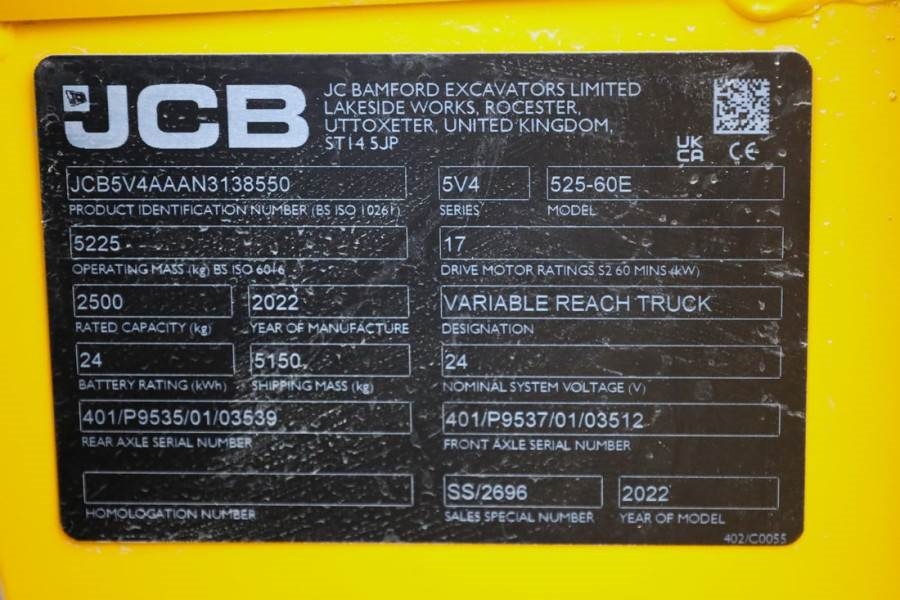 JCB 525-60E Valid inspection, *Guarantee! Fully Electr 2022 JCB - 525-60E - 63183 525-60E Valid inspection, *Guarantee! Fu...