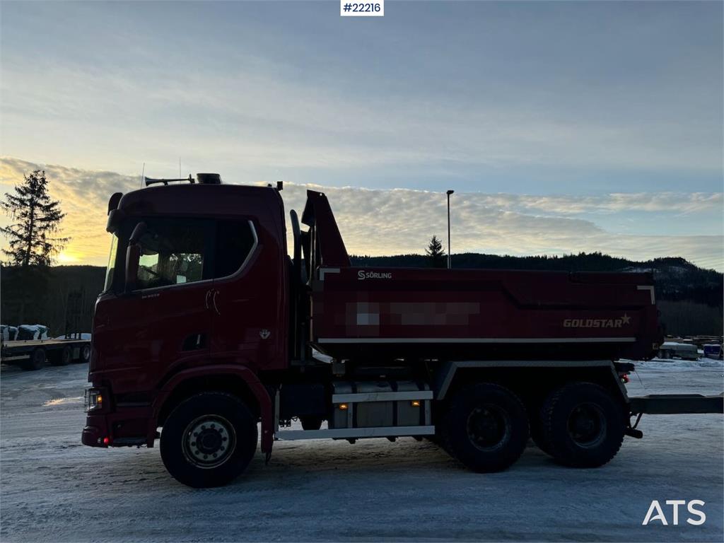 Scania R650 6x4 tipper truck with Sørling triple-axle tra 2020 22216 R650 6x4 tipper truck with Sørling triple-axle tra 20...