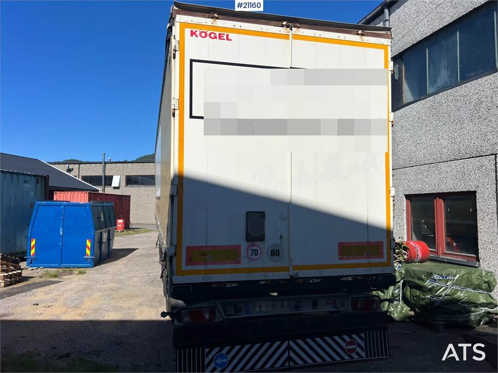 Kögel SN 24 3 axle trailer w/ full side opening on both 2014 21160 Kögel SN 24 3 axle trailer w/ full side opening on both...