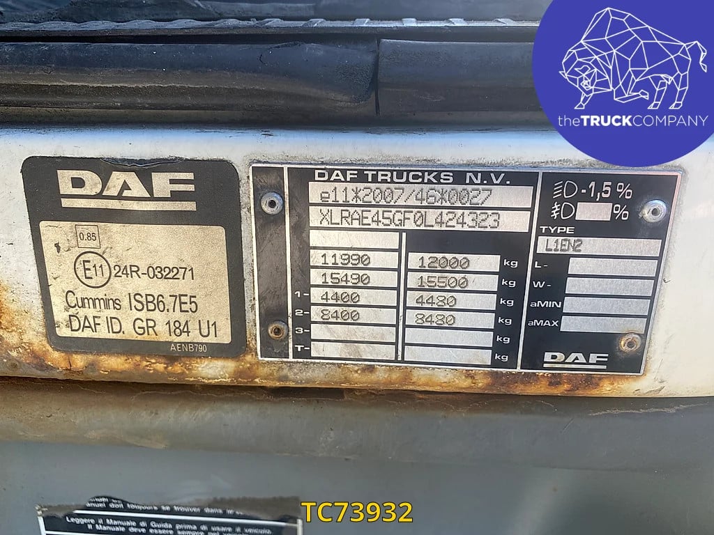 DAF LF 45 250 2013 TC73932 DAF LF 45 250 2013 1 image 12