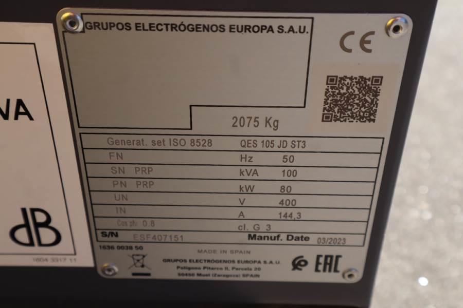 Atlas Copco QES 105 JD ST3 Valid inspection, *Guarantee! Diese 2023 ATLAS COPCO - QES 105 JD ST3 - 61548 QES 105 JD ST3 Va...