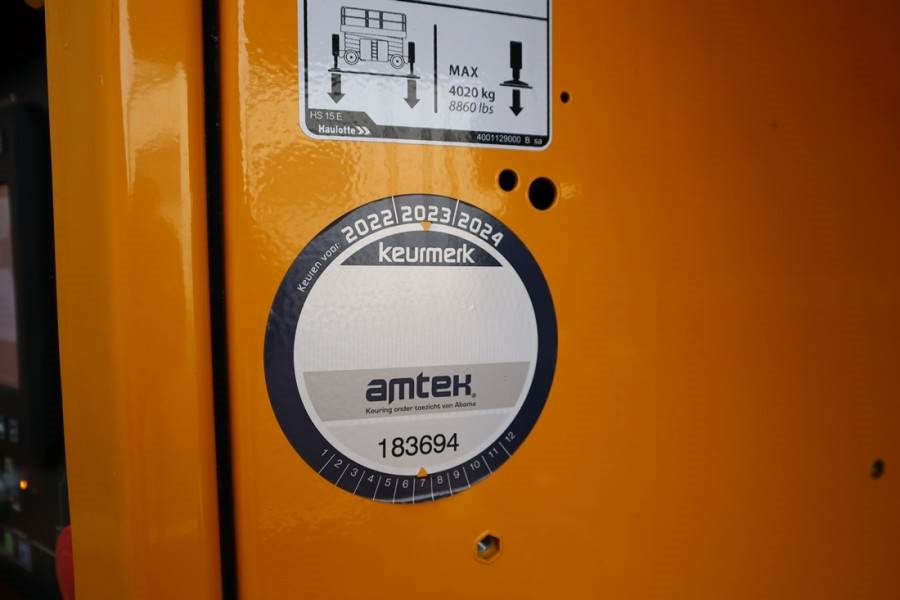 Haulotte HS15EPRO Valid Inspection, *Guarantee! Full Electr 2022 HAULOTTE - HS15EPRO - 61049 HS15EPRO Valid Inspection, *G...