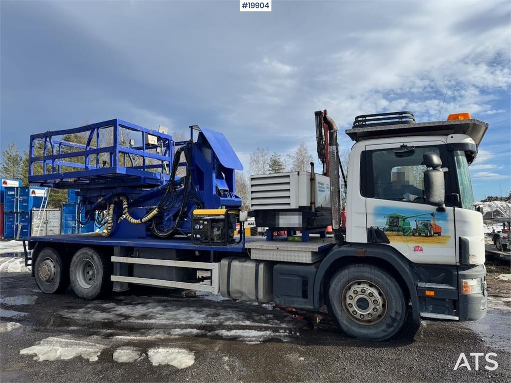 Scania P114 Lift truck w/ Compressor and 8 meter Lift. 1997 19904 P114 Lift truck w/ Compressor and 8 meter Lift. 1997 1 i...