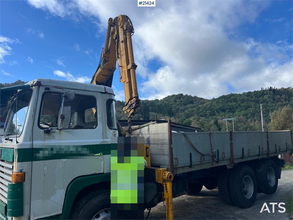 Scania LB 81 6x2 Crane truck w/ 10t/m crane and tipper Re 1978 21424 LB 81 6x2 Crane truck w/ 10t/m crane and tipper Re 19...