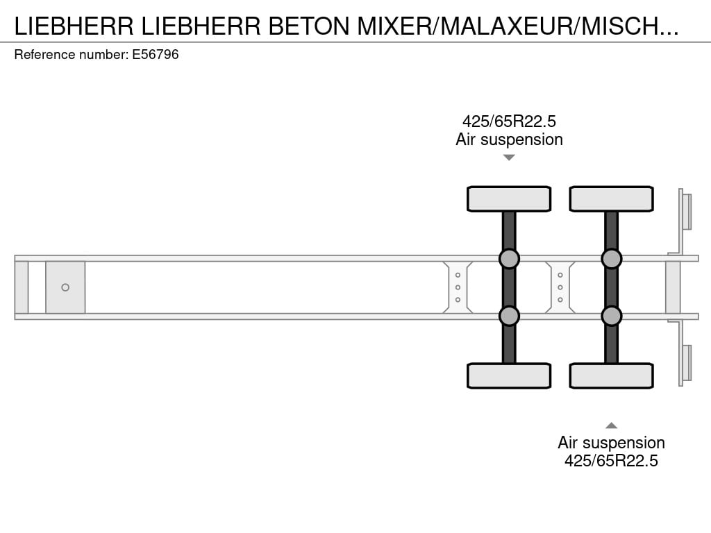 LIEBHERR LIEBHERR BETON MIXER/MALAXEUR/MISCHER-12M³ 2009 E56796 LIEBHERR BETON MIXER/MALAXEUR/MISCHER-12M³ 2009 1 image 9