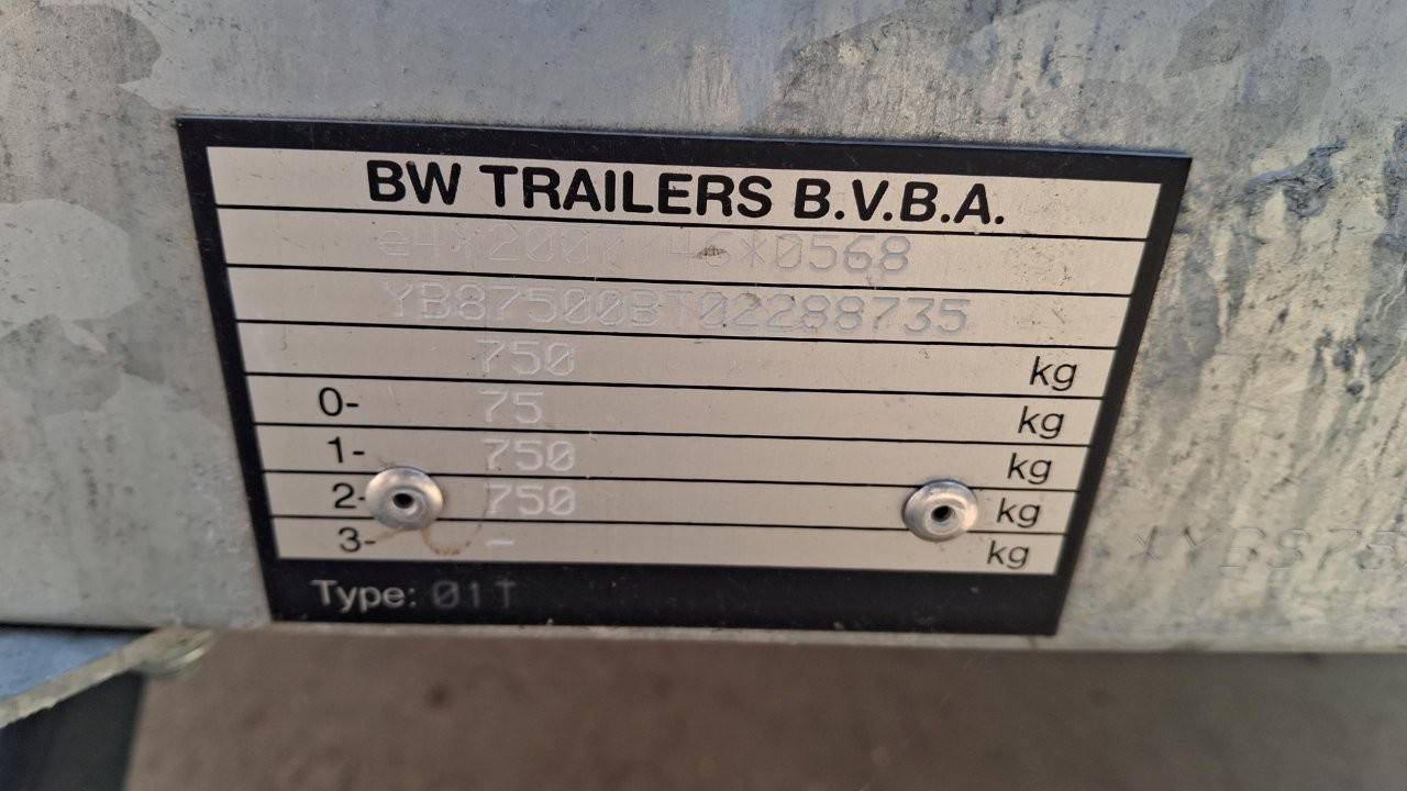 BW Trailers 01T 2.50x1.50x1.50m trailer BW Trailer 01T 1 image 6