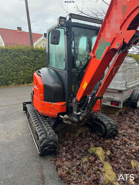 Kubota U36-4 Beltegraver m/ 4 skuffer, rotortilt og klype 2020 22076 U36-4 Beltegraver m/ 4 skuffer, rotortilt og klype 20...