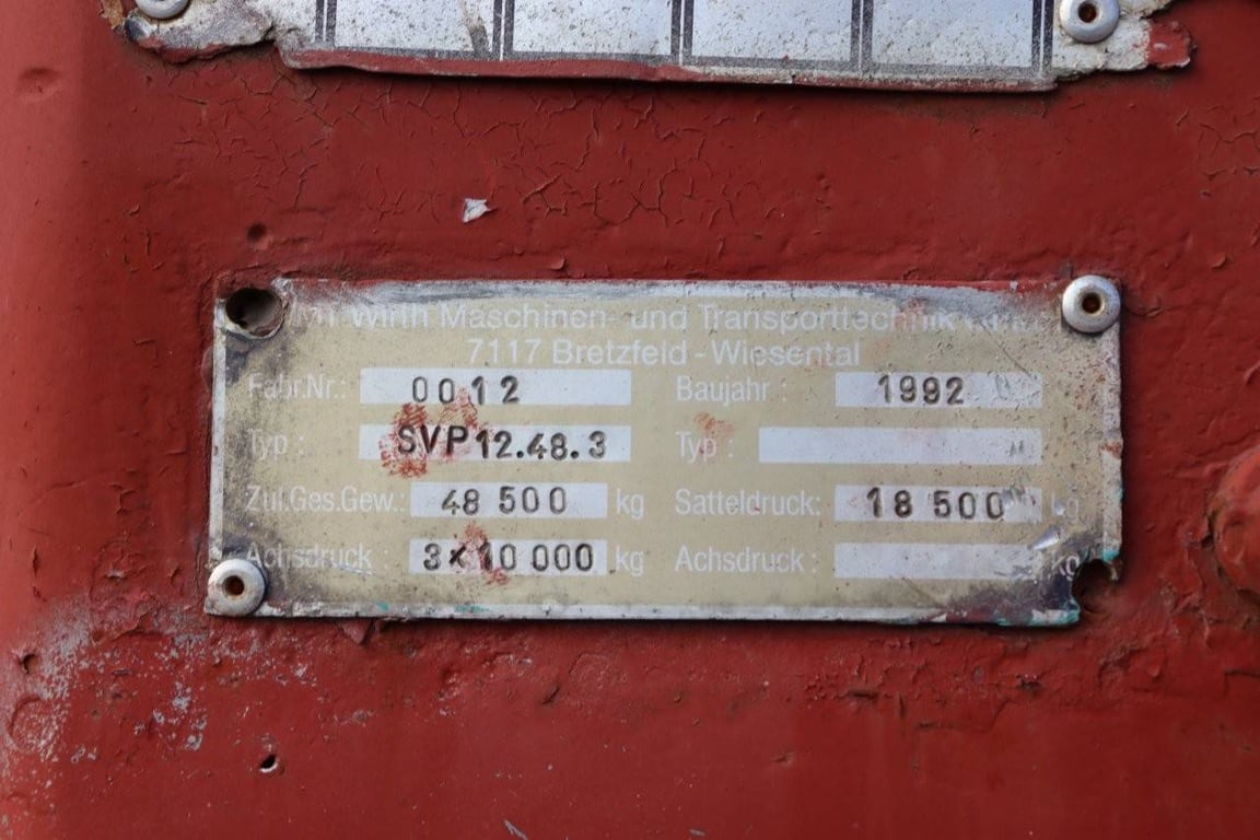 Semi-Low Loader Tec SVP 12.48.3 1992 1992 SVP 12.48.3 1992 1 image 10