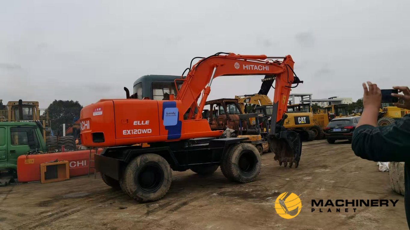 HITACHI Wheel Excavator EX120WD Low Price EX120WD 2019 1 Wheeled Excavators image 2