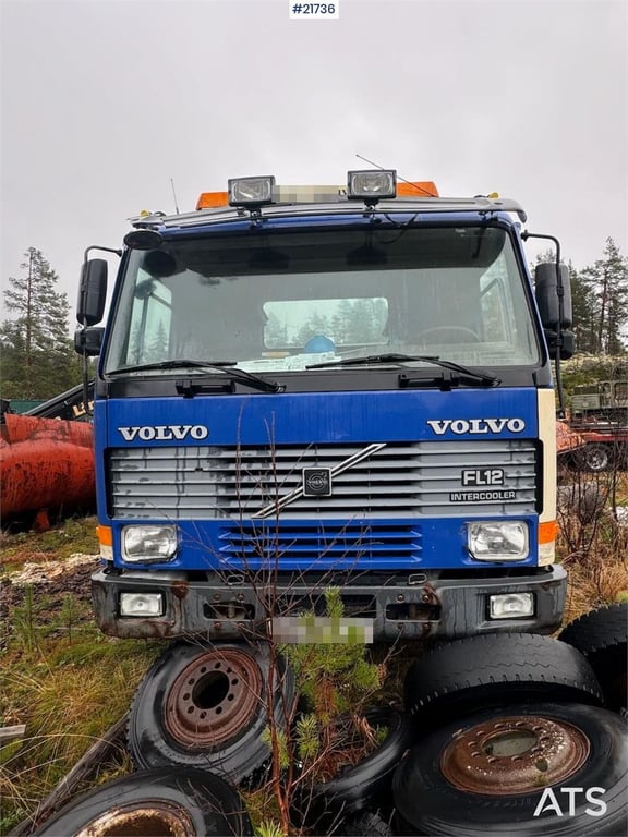 Volvo FL12 with 22 t/m Palfinger Crane, Timber Platform, 1996 21736 FL12 with 22 t/m Palfinger Crane, Timber Platform, 199...