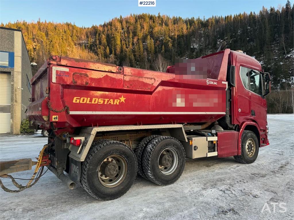 Scania R650 6x4 tipper truck with Sørling triple-axle tra 2020 22216 R650 6x4 tipper truck with Sørling triple-axle tra 20...