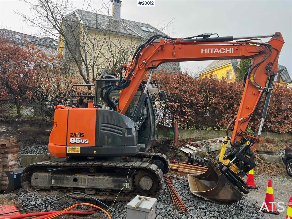 Hitachi zx85us-6 excavator w/ rototilt with grapple and sa 2021 20012 zx85us-6 excavator w/ rototilt with grapple and sa 2...