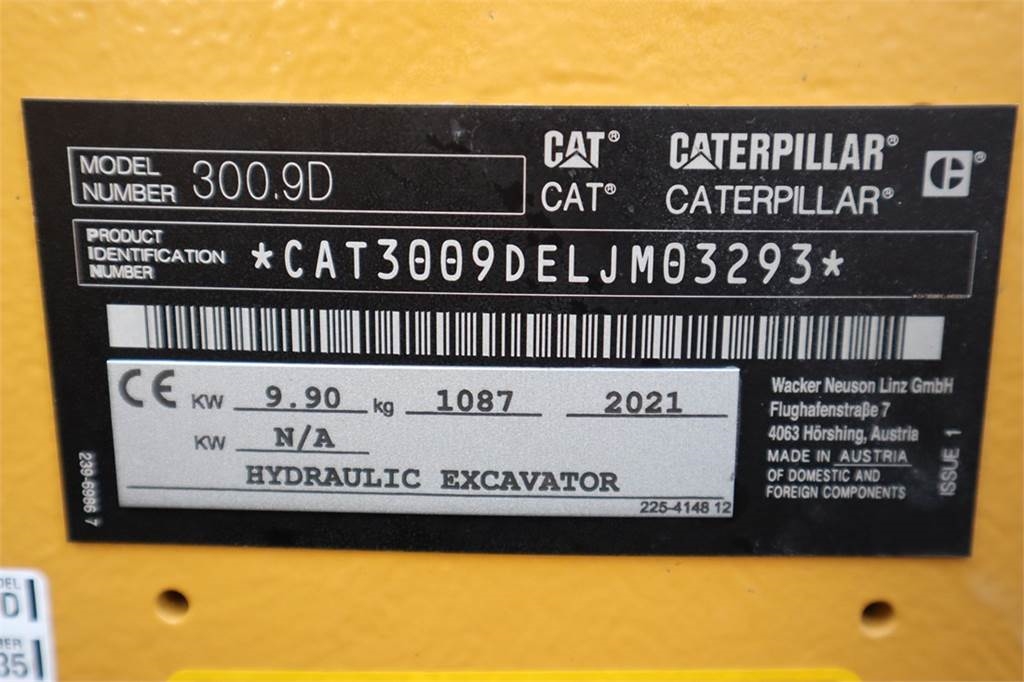 CAT 300.9D NEW, Valid inspection, *Guarantee! Hydr Qui 2021 PR-Id 60810 300.9D NEW, Valid inspection, *Guarantee! Hydr Qui...