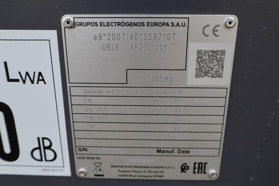 Atlas Copco QAS 45 KD S5 Valid inspection, *Guarantee! Diesel, 2023 ATLAS COPCO - QAS 45 KD S5 - 30017 QAS 45 KD S5 Valid ...