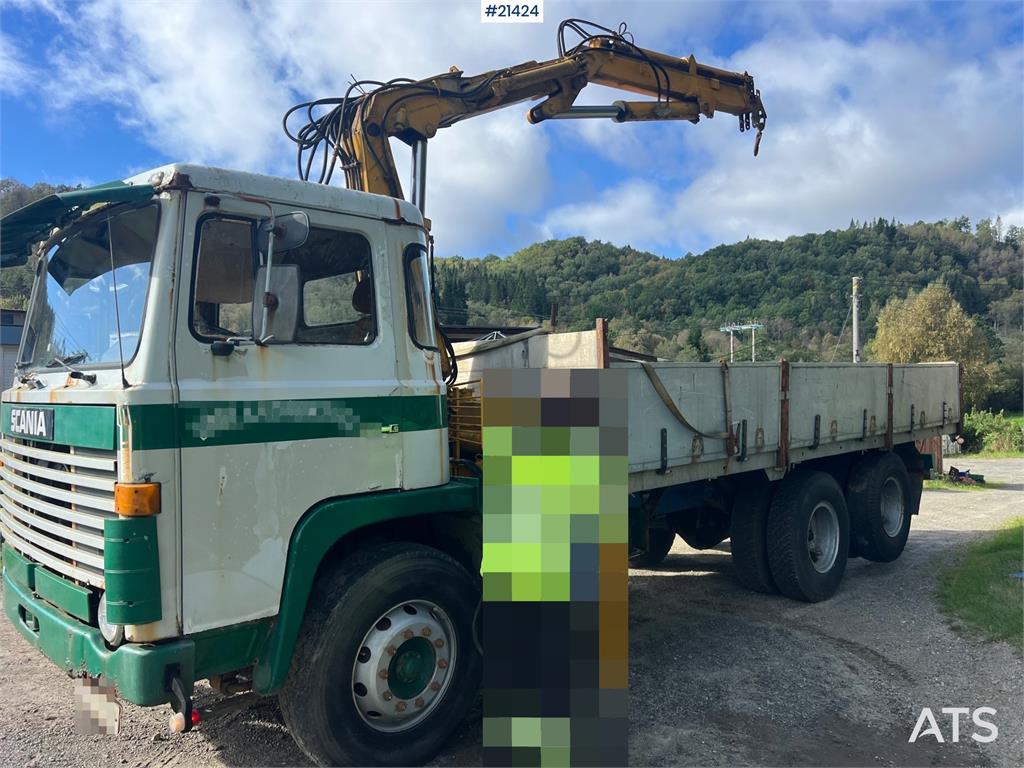 Scania LB 81 6x2 Crane truck w/ 10t/m crane and tipper Re 1978 21424 LB 81 6x2 Crane truck w/ 10t/m crane and tipper Re 19...